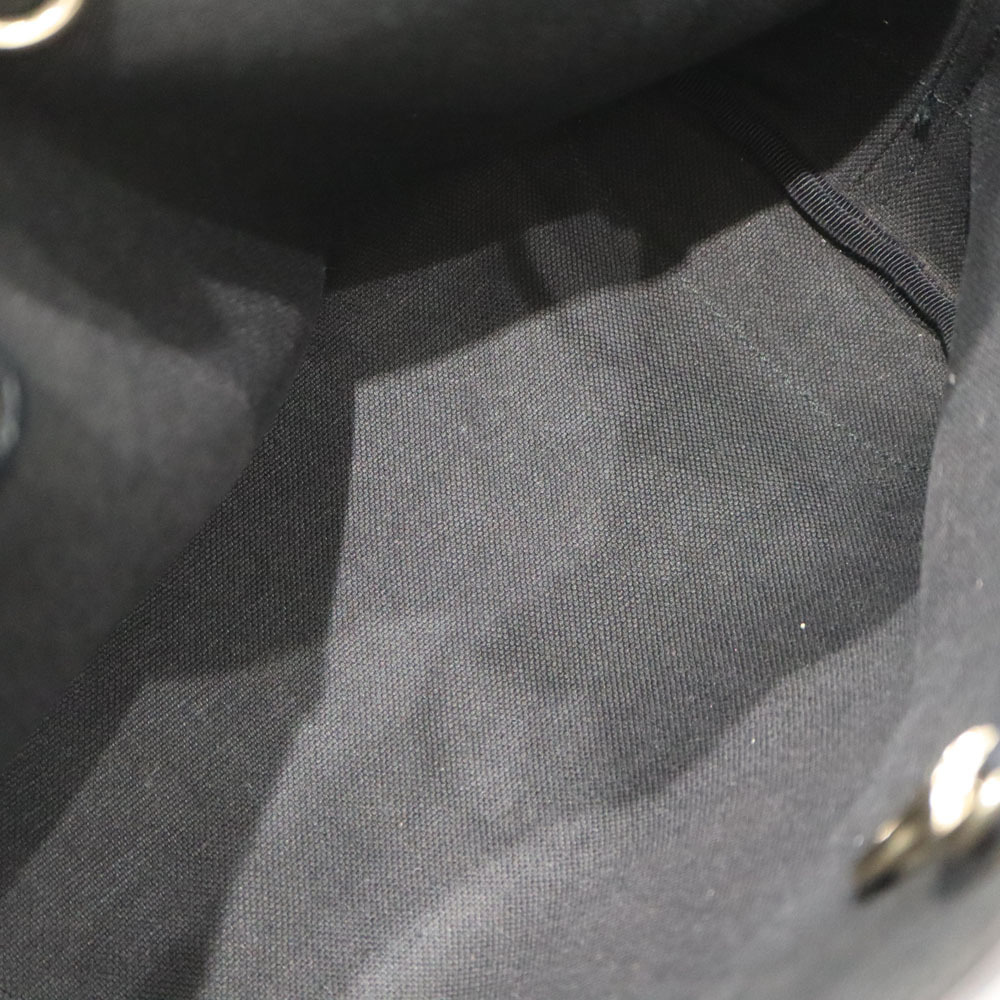 Gucci Tote Bag Canvas Leather Black GG - Picture 8 of 10
